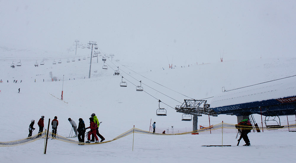 Peyragudes - Neige en action - 6 janvier 2016