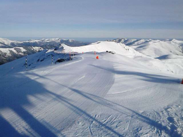 Peyragudes premiers rayons à l'ouverture ce matin, 8 février 2016