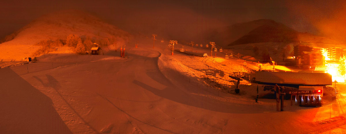 Bas de station de Peyragudes (versant Agudes) le 10 janvier 2020 à 6h00